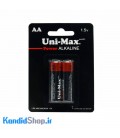 باتری دوتایی قلمی Uni-Max Alkaline LR6-AM3 1.5V AA